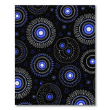Blue and Teal Geometric Modern Blue Starburst Geometric Area Rug