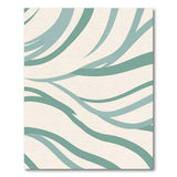 Blue and Teal Wave Teal Wave Abstract Area Rug