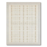 Beige Dot Grid Geometric Area Rug