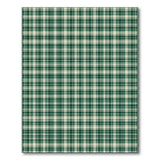 Green Classic Green Plaid Checkered Area Rug