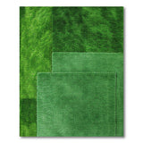 Plush Green Shag Area Rug