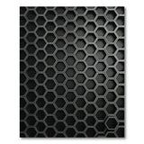 Sleek Hexagon Grid Grey Area Rug