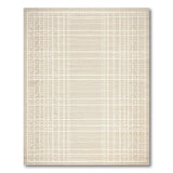 Geometric Modern Beige and Neutral Beige Lattice Grid Area Rug