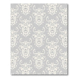 Grey Lion Damask Area Rug