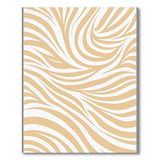 Wavy Beige Abstract Beige and Neutral Area Rug