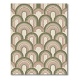 Green Arch Geometric Area Rug
