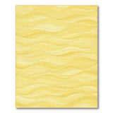 Yellow Wavy Ripple Area Rug