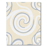 Abstract Grey Swirl Beige Area Rug