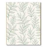 Elegant Green Leaf Pattern Area Rug