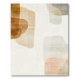 Abstract Area Beige and Neutral Abstract Organic Shapes Beige Neutral Area Rug