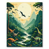 Dinosaur Valley Sunset Area Rug