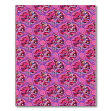 Vibrant Pink Purple Abstract Arch Rug