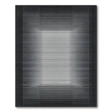 Black White Geometric Gradient Line Area Rug