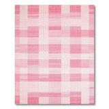 Blush Pink Checkered Geometric Area Rug