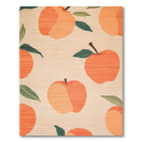 Fruit Pattern Orange Peach Fruit Pattern Area Rug