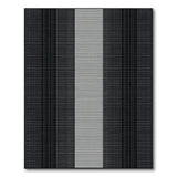 Black White Vertical Stripe Geometric Area Rug
