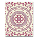Vintage Pink Mandala Floral Area Rug