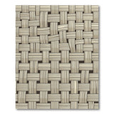 Beige Woven Basket Weave Area Rug