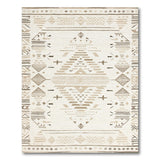 Beige Geometric Heritage Tribal No. 4 Area Rug