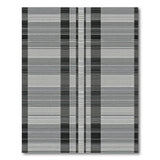 Geometric Modern Bold Black White Striped Geometric Rug