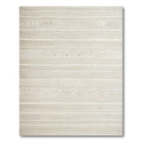 Beige Textured Heritage Tribal Area Rug