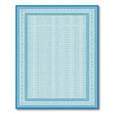 Ornate Blue White Persian Lattice Rug