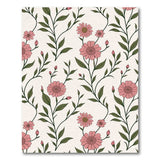Blush Pink Daisy Floral Area Rug