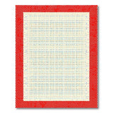 Vibrant Multi-Color Dot Matrix Area Rug with Red Polka Border