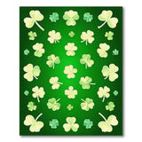 Playful Shamrock Clover Green Area Rug