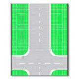 Geometric Green Field Crossroads Area Rug