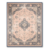 Pink Distressed Vintage Persian Area Rug