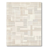 Geometric Modern Beige and Neutral Beige Geometric Block Area Rug