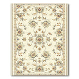 Elegant Beige Floral Persian Area Rug