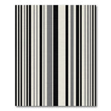 Bold Black White Vertical Stripe No. 28 Area Rug