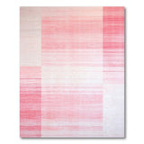 Blush Pink Striped Geometric Area Rug