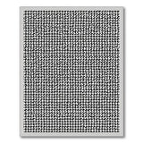 Black and White Black White Geometric Washable Area Rug