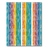 Vibrant Vertical Multi-Stripe Area Rug