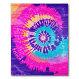 Vibrant Tie-Dye Spiral Area Rug