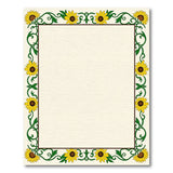 Sunflower Vine Border Area Rug