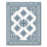Elegant Navy Blue Persian Motif Area Rug