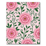 Blush Pink Peony Floral No. 7 Area Rug
