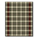Rustic Red Green Plaid Area Rug