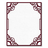 Ornate Red Persian Frame Area Rug
