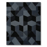 Modern Geometric Grey Area Rug
