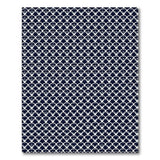 Navy Geometric Interlock Pattern Area Rug
