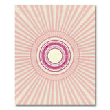 Pink Sunburst Mandala Area Rug