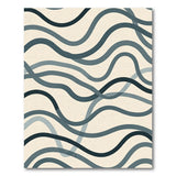 Wavy Lines Abstract Area Rug