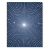 Radiant Starburst Blue Geometric Area Rug
