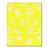 Zesty Lemon Slice Yellow Area Rug