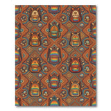 Multi-color and Patterns Rainbow Backpack Geometric Area Rug